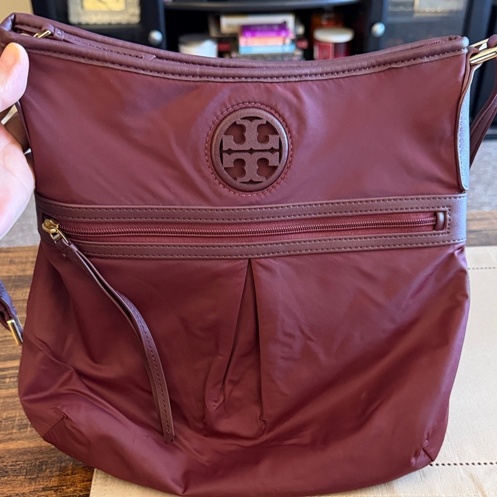 Tory Burch Maroon Shoulder Bag